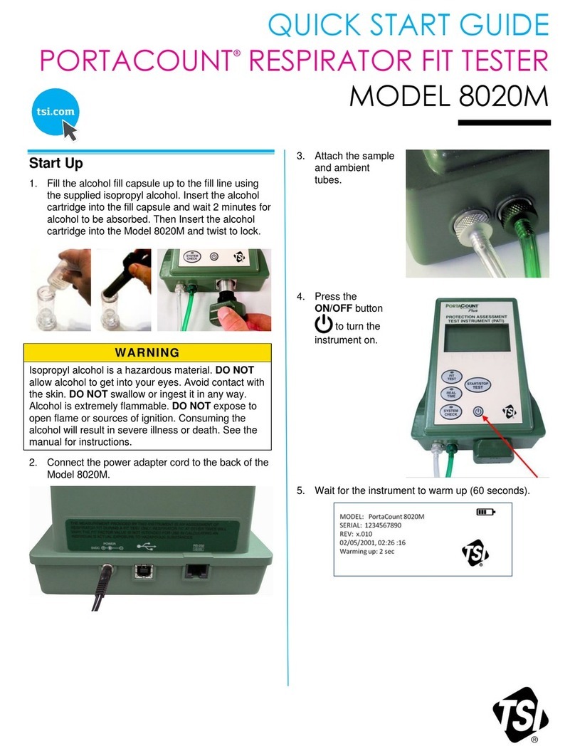 TSI Instruments PORTACOUNT 8020M User manual