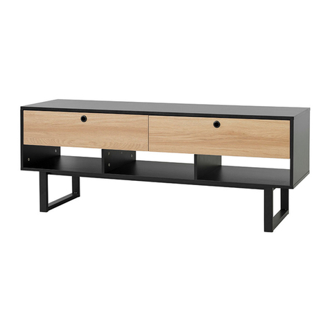 Mocka Parker Entertainment Unit Assembly instructions