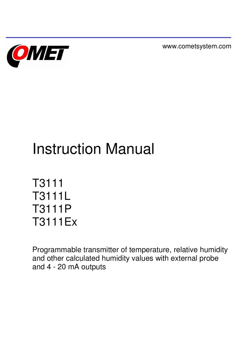 Comet System T3111 instruction manual
