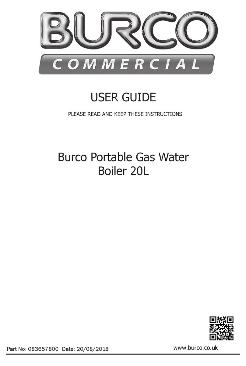 Burco MFGS20SS User manual