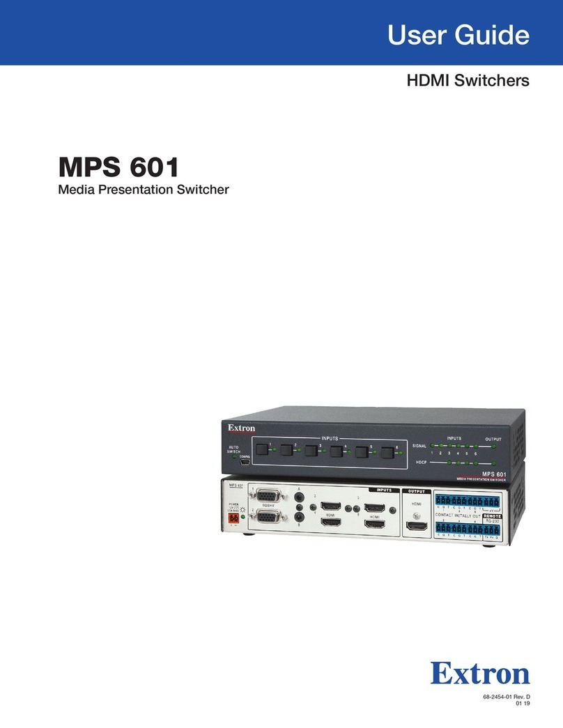 Extron electronics MPS 601 User manual