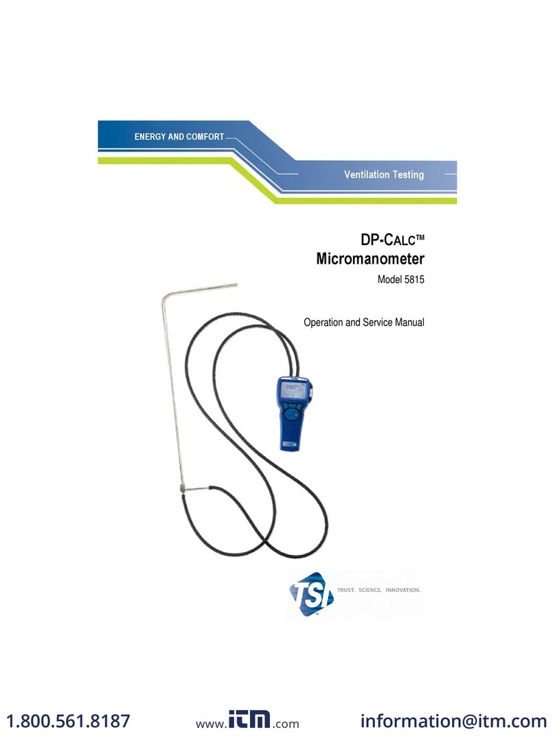 TSI Instruments DP-CALC 5815 Operation manual TSI Instruments DP-CALC 5815 Operation manual