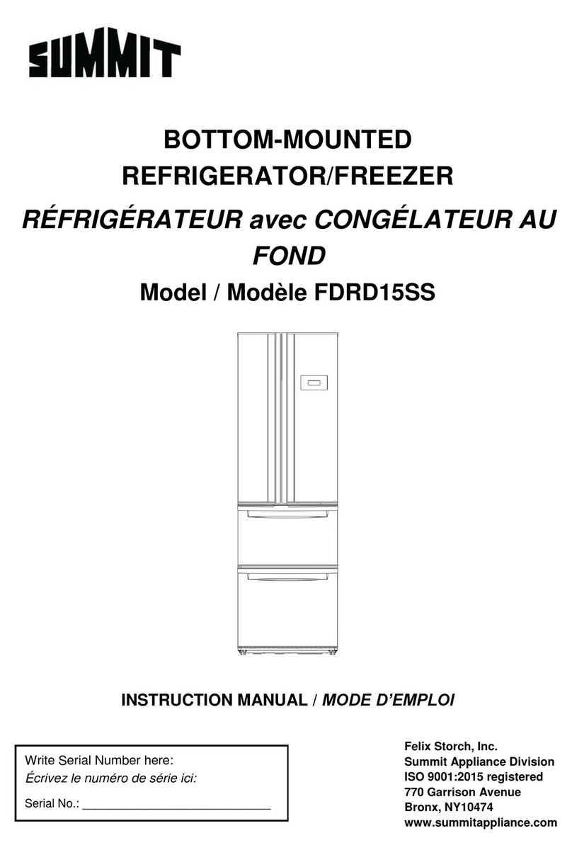Summit FDRD15SS instruction manual
