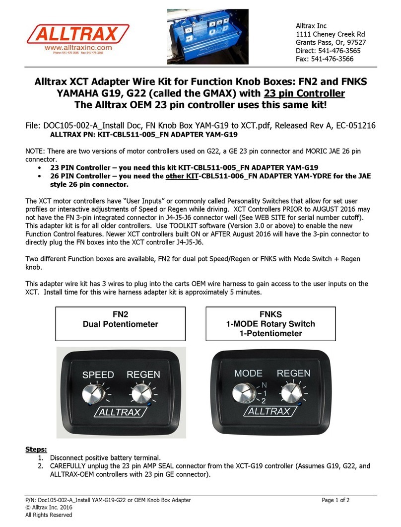 Alltrax XCT User manual