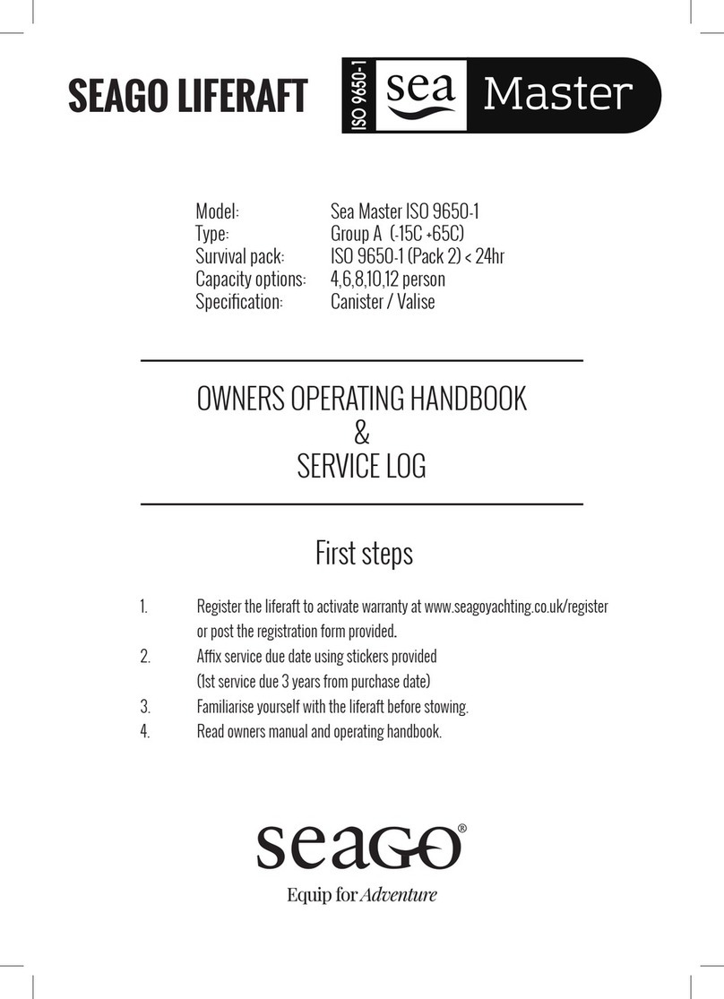 Seago Sea Master ISO 9650-1 Owner's operating manual