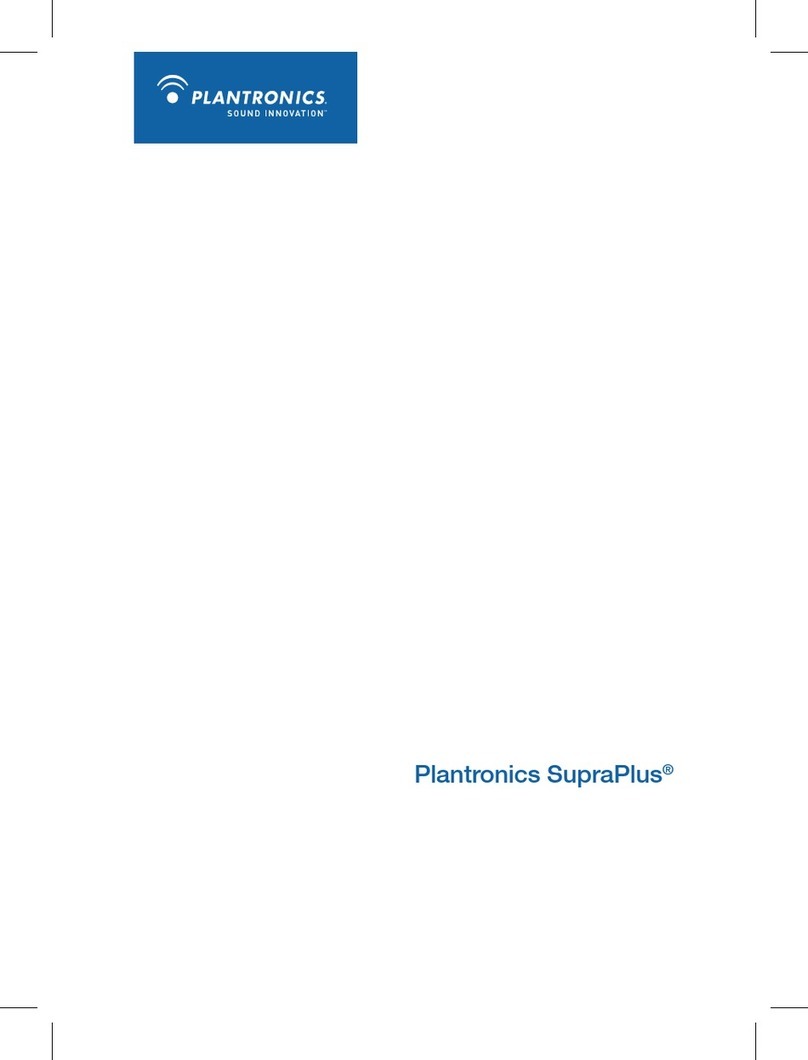 Plantronics Stereo SupraPlus USB User manual