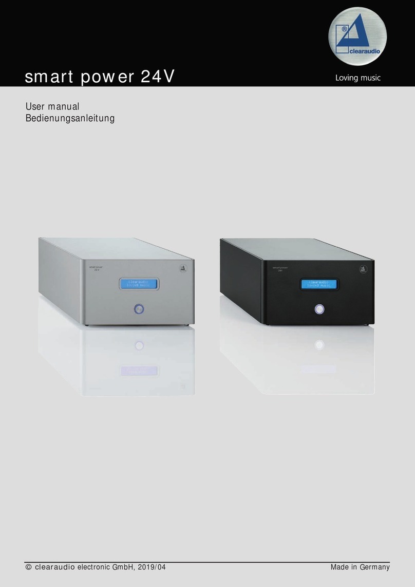 Clearaudio smart power 24V user manual
