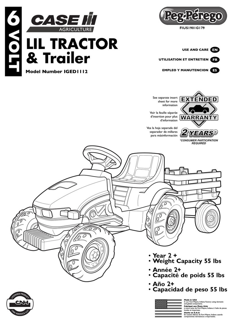 Peg-Perego CASE IH Agriculture IGED1112 Installation instructions