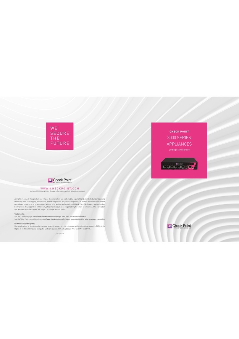 Checkpoint 3000 Series User manual