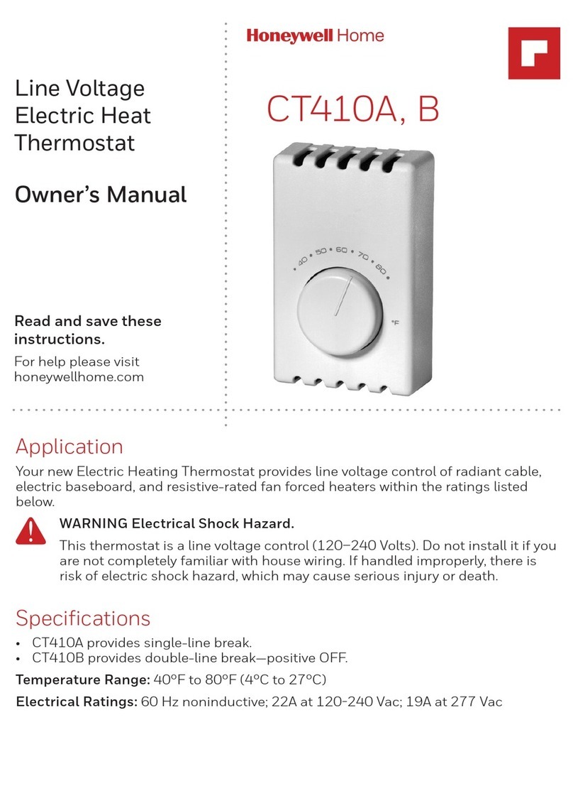 Honeywell CT410A owner's manual