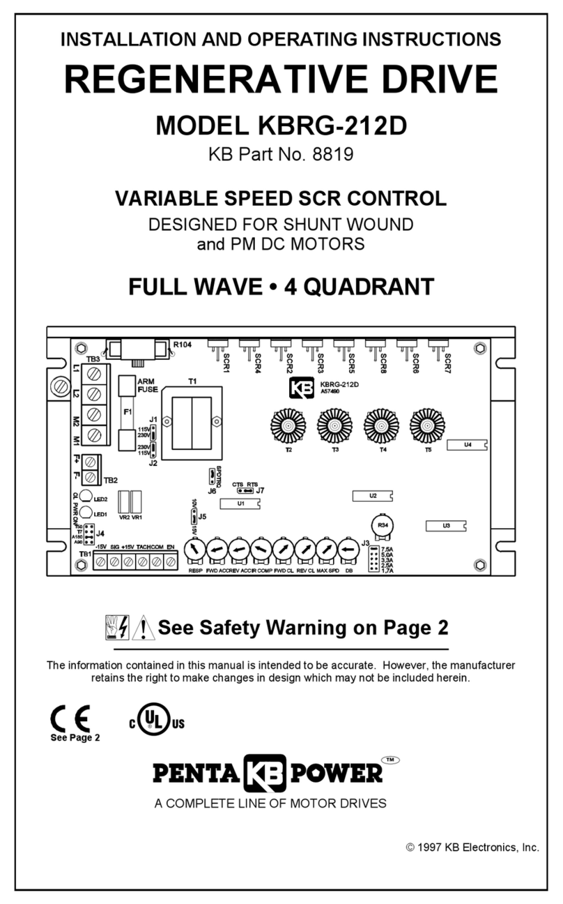 KB Electronics Penta Power KBRG-212D User manual