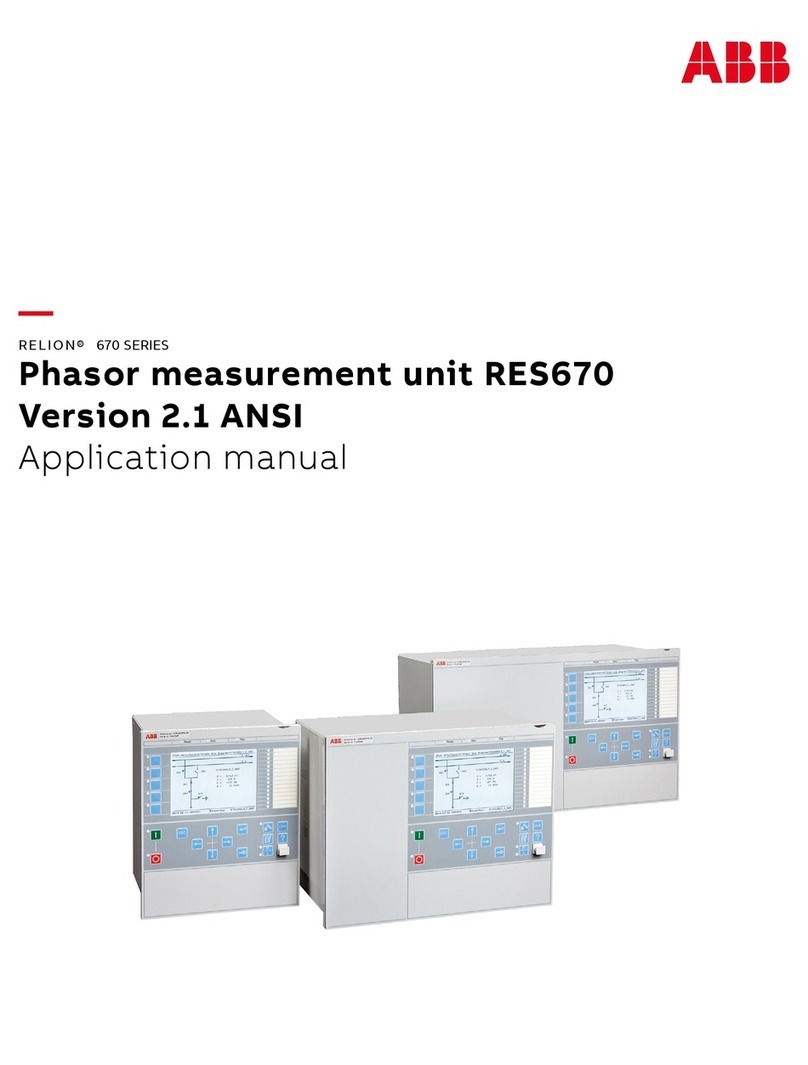 ABB Relion 670 series Instructions for use