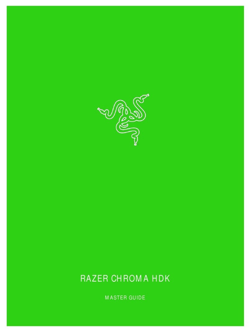 Razer CHROMA HDK Use and care manual