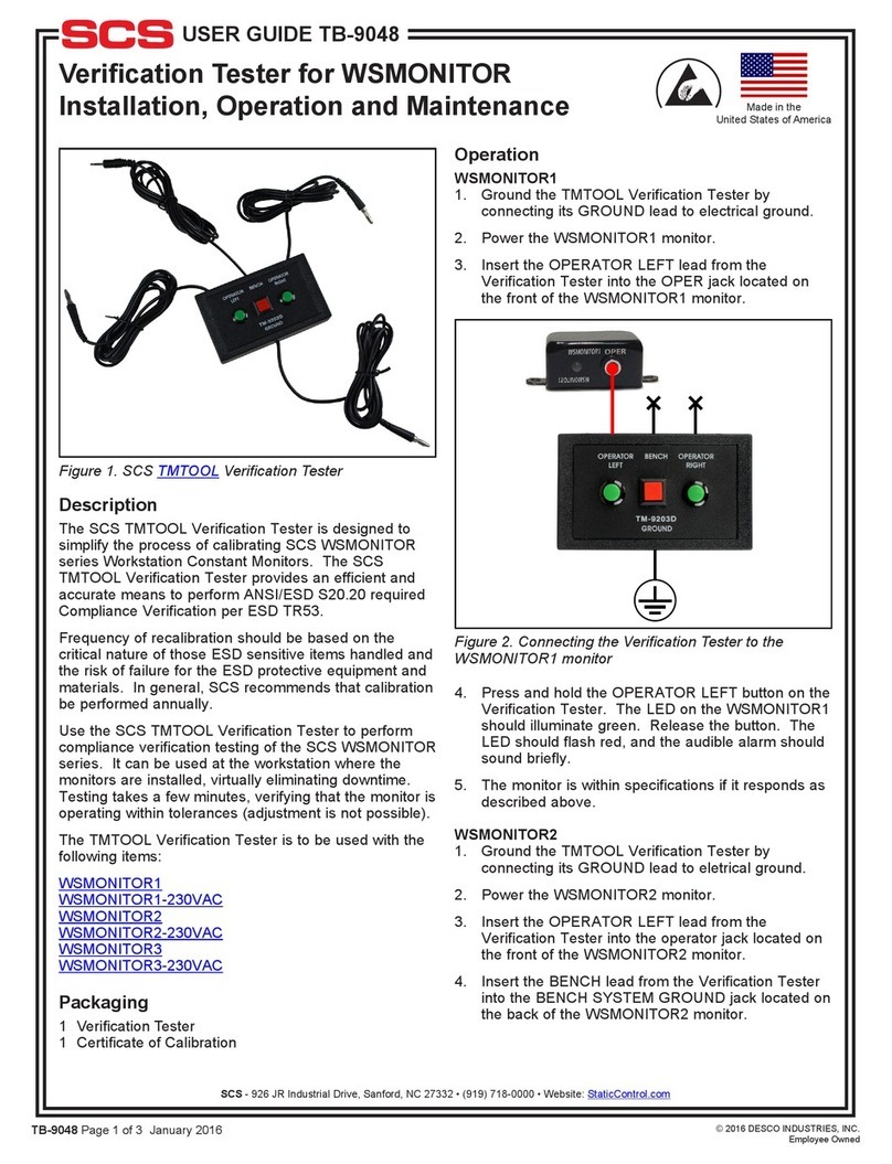 SCS TMTOOL Installation, operation and maintenance