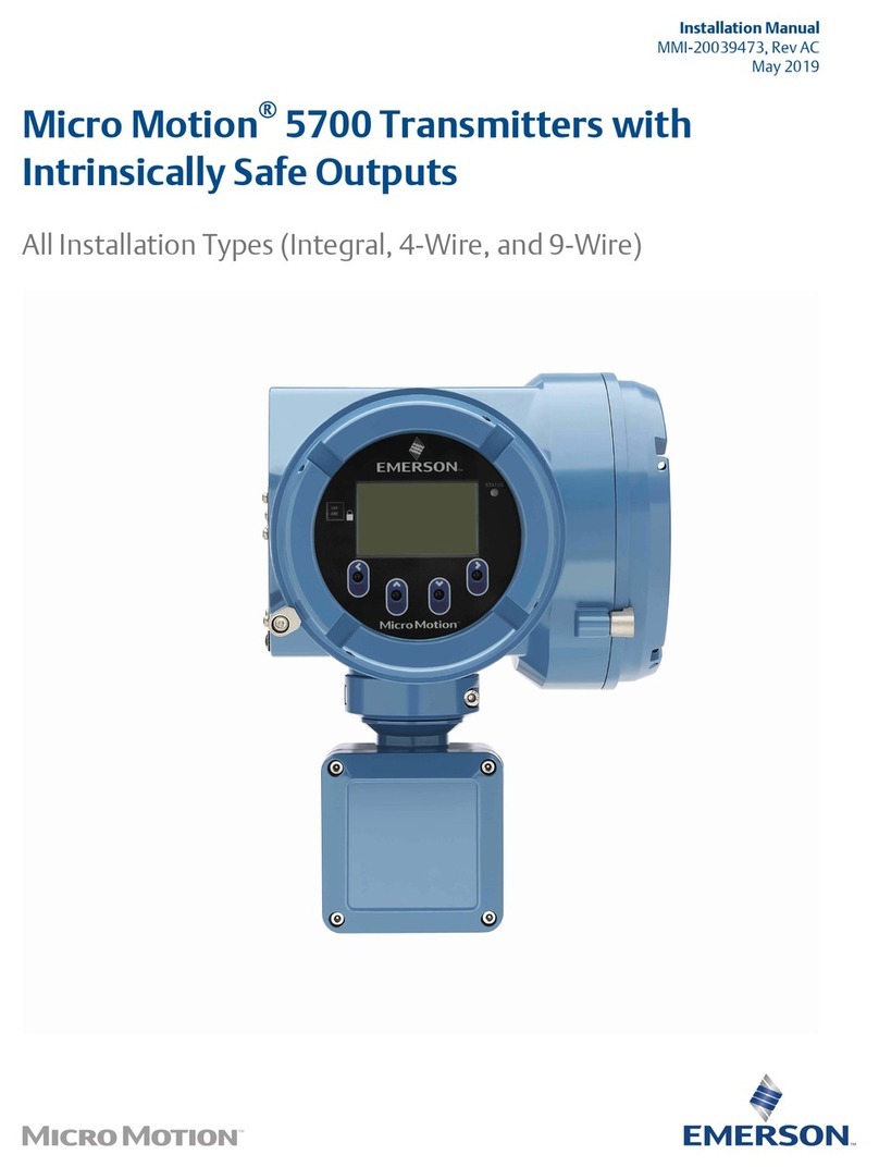 Emerson Micro Motion 5700 installation manual
