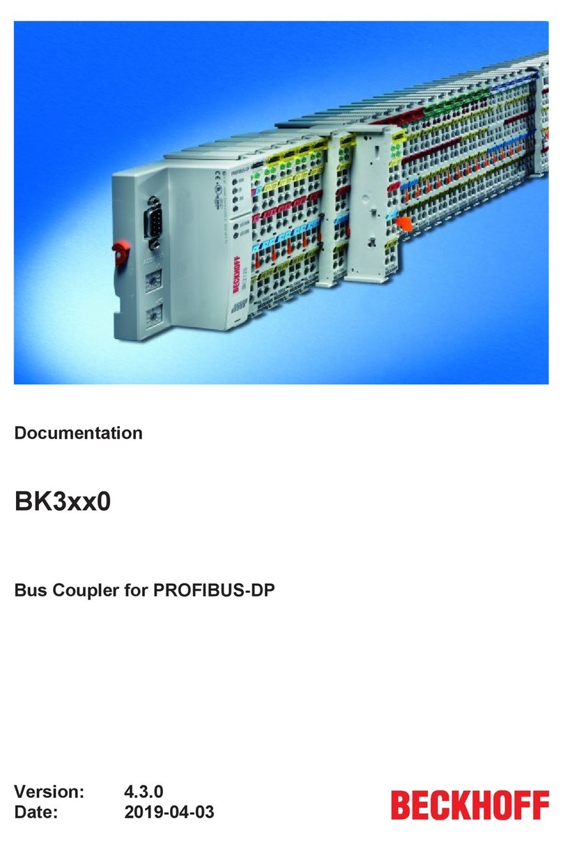 Beckhoff BK3 0 Series Operator's manual