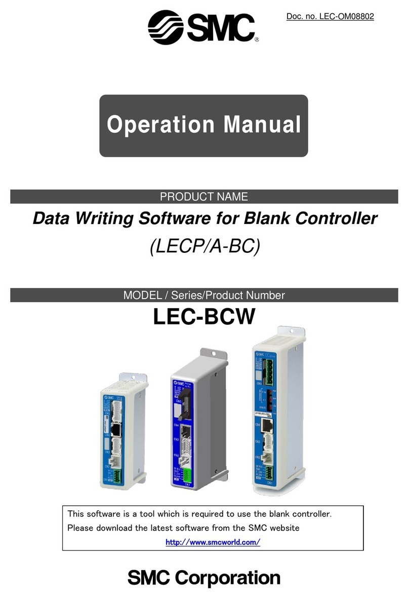 SMC Corporation LEC-BCW Series Operation manual