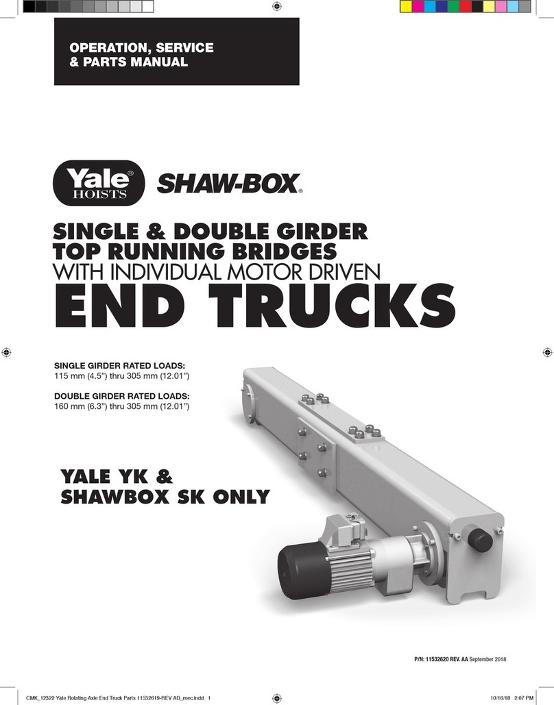 Yale Shaw-Box YK Operation, service & parts manual