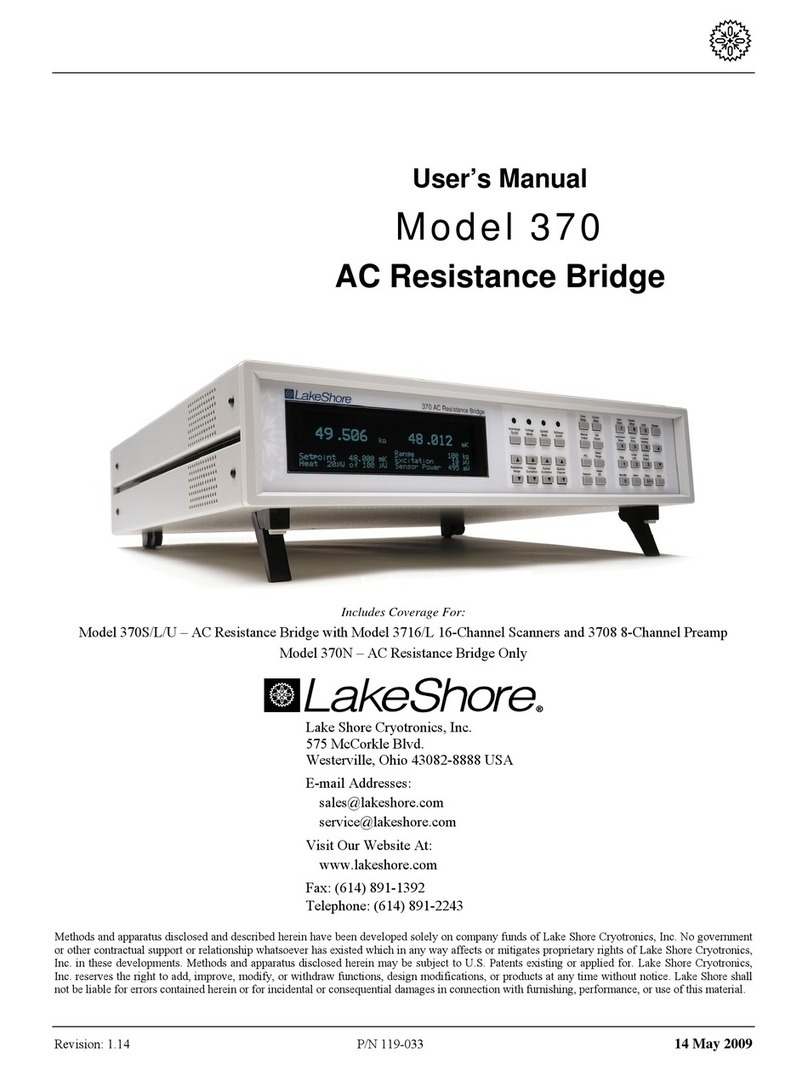 Lake Shore 370 user manual