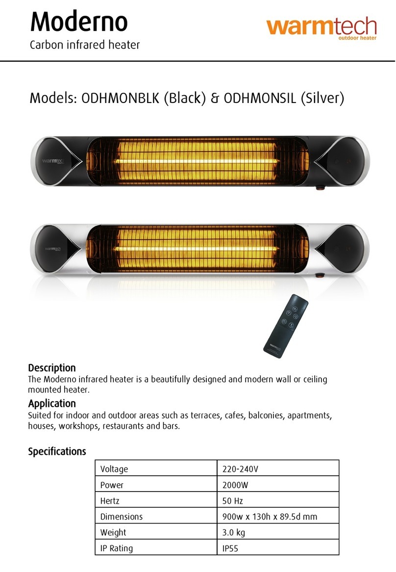 Warmtech Moderno ODHMONBLK User manual
