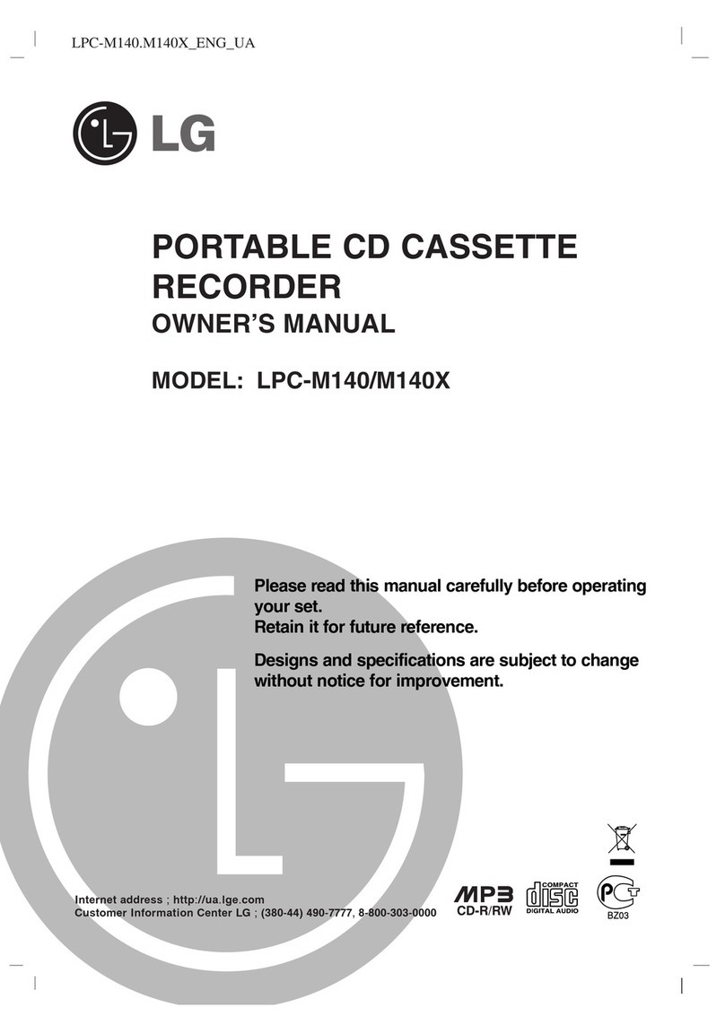 LG LPC-M140 User manual