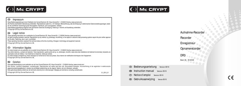 MC Crypt DR3 instruction manual