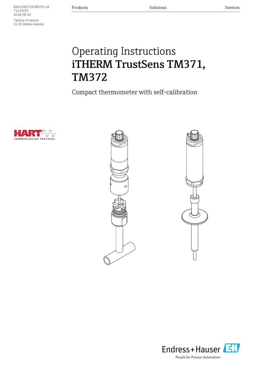 Endress+Hauser iTHERM TrustSens TM371 operating instructions