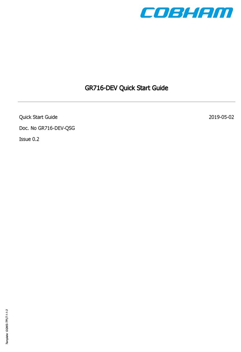 COBHAM GR716-DEV User manual