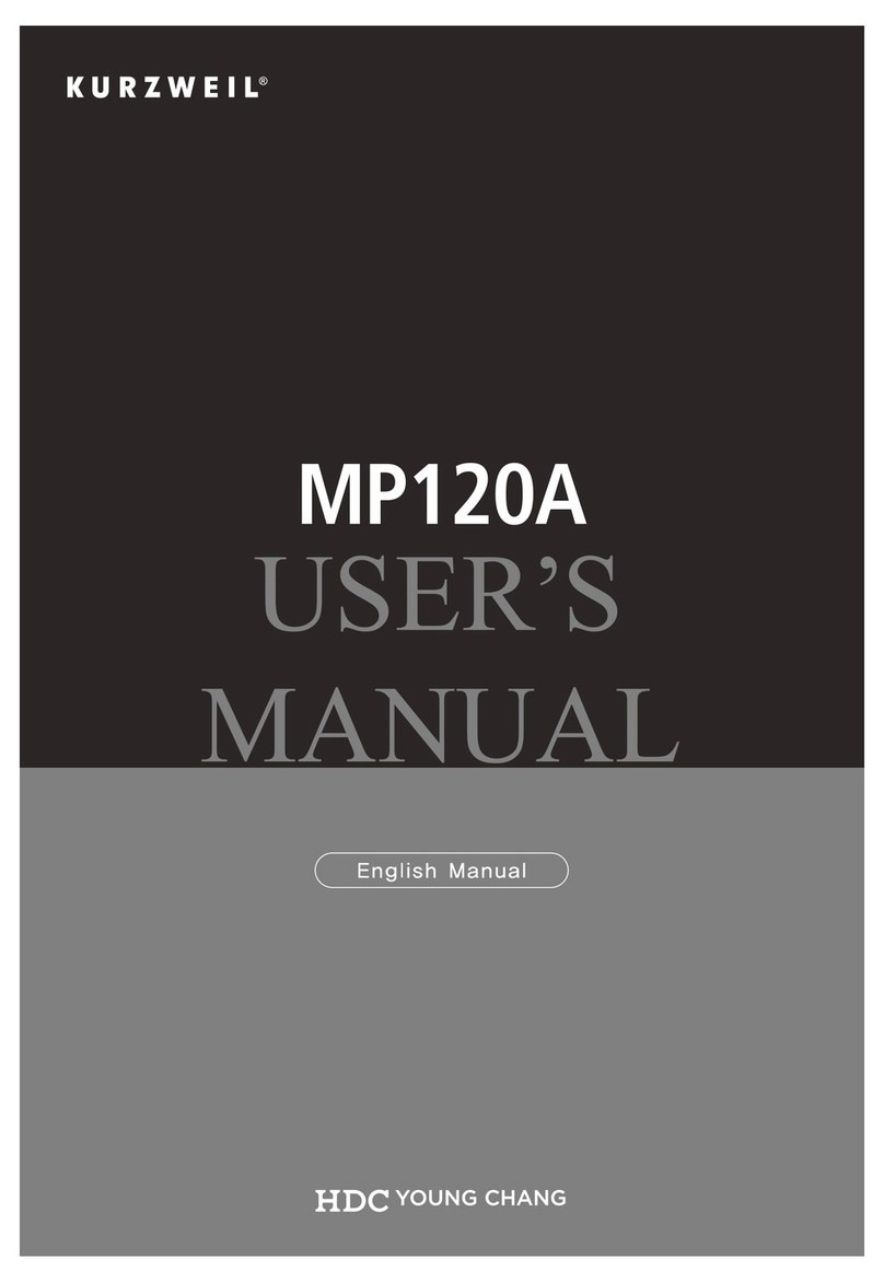 Kurzweil MP120A User manual