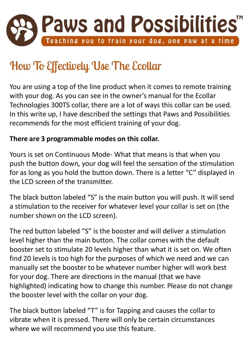 E-Collar Technologies 300TS User manual