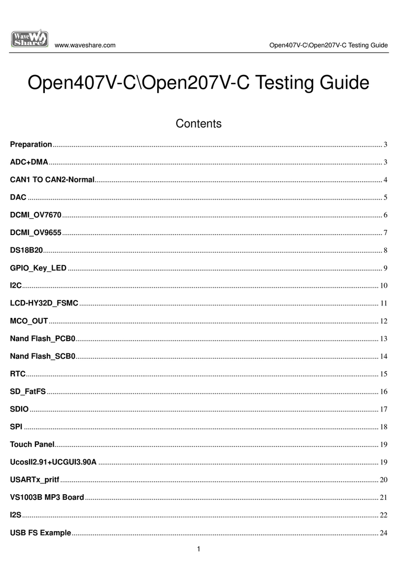 Waveshare Open407V-C User manual