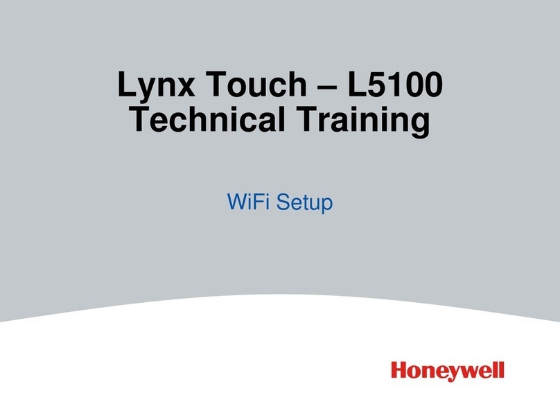 Honeywell Lynx Touch L5100 User manual