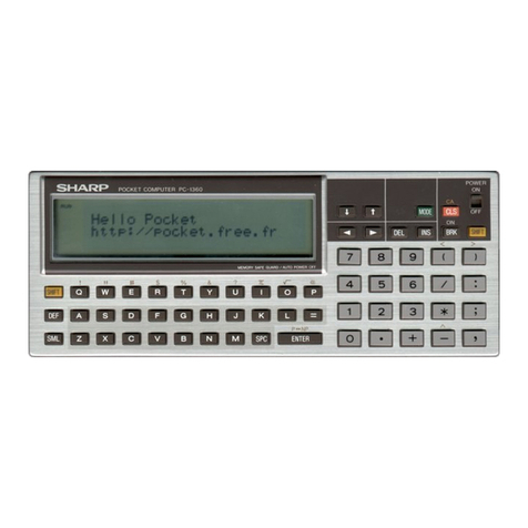 Sharp PC-1360 User manual