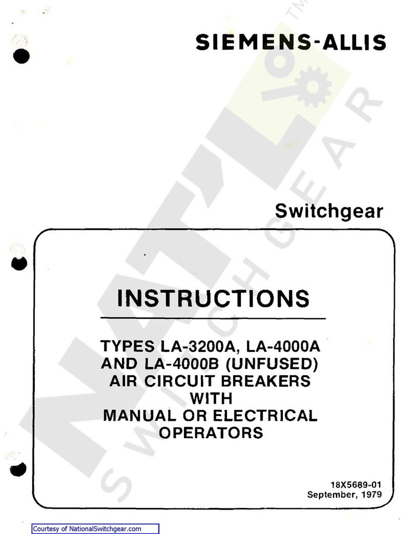 Siemens-Allis LA-3200A instructions