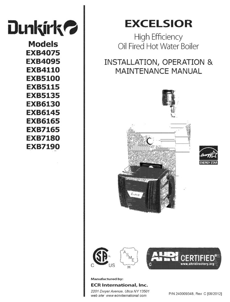 Dunkirk EXCELSIOR Series Installation, operation & maintenance manual Dunkirk EXCELSIOR Series Installation, operation & maintenance manual