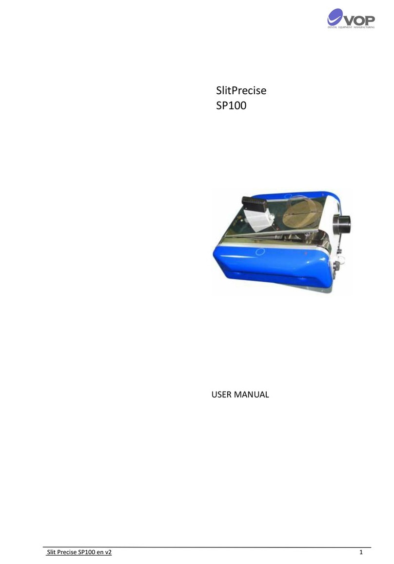 VOP SlitPrecise SP100 user manual VOP SlitPrecise SP100 user manual