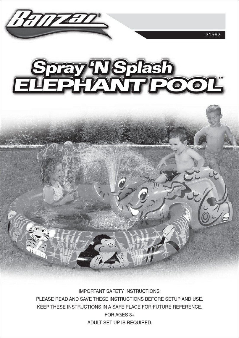 Banzai Spray 'n Splash Elephant Pool manual