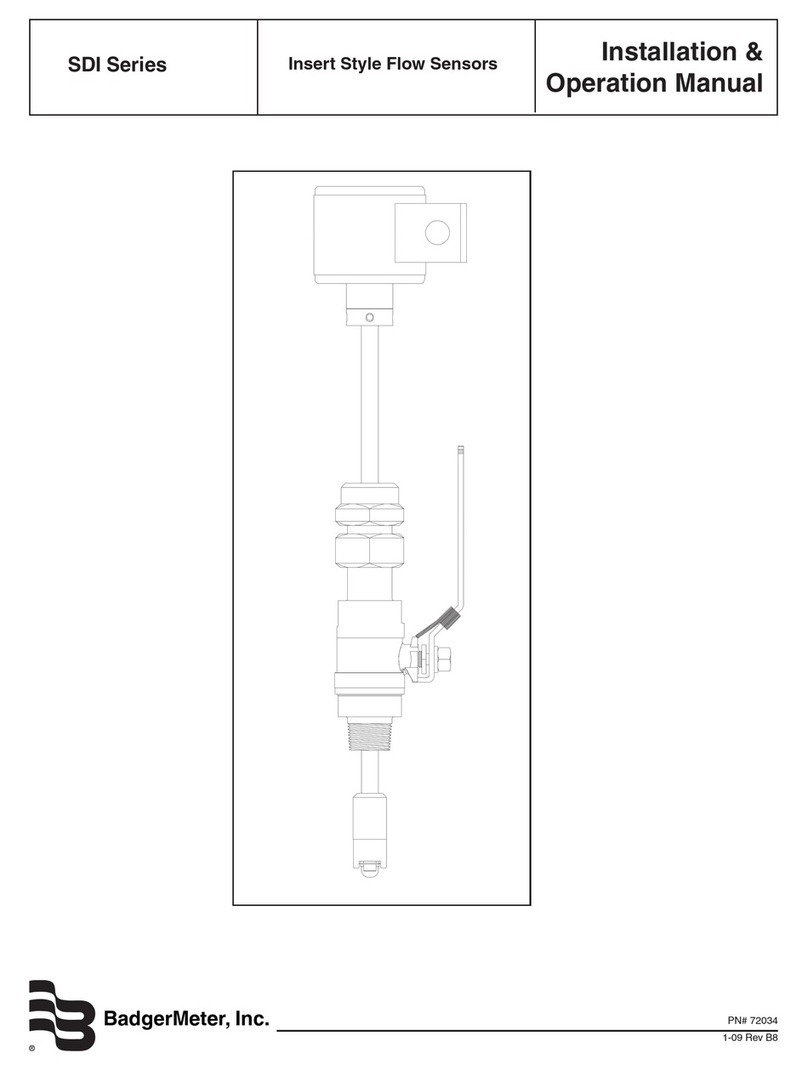 Badger Meter SDI Series Installation & operation manual