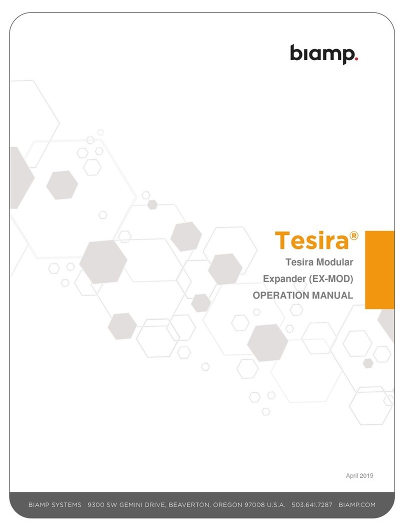 Biamp Tesira EX-MOD Operation manual
