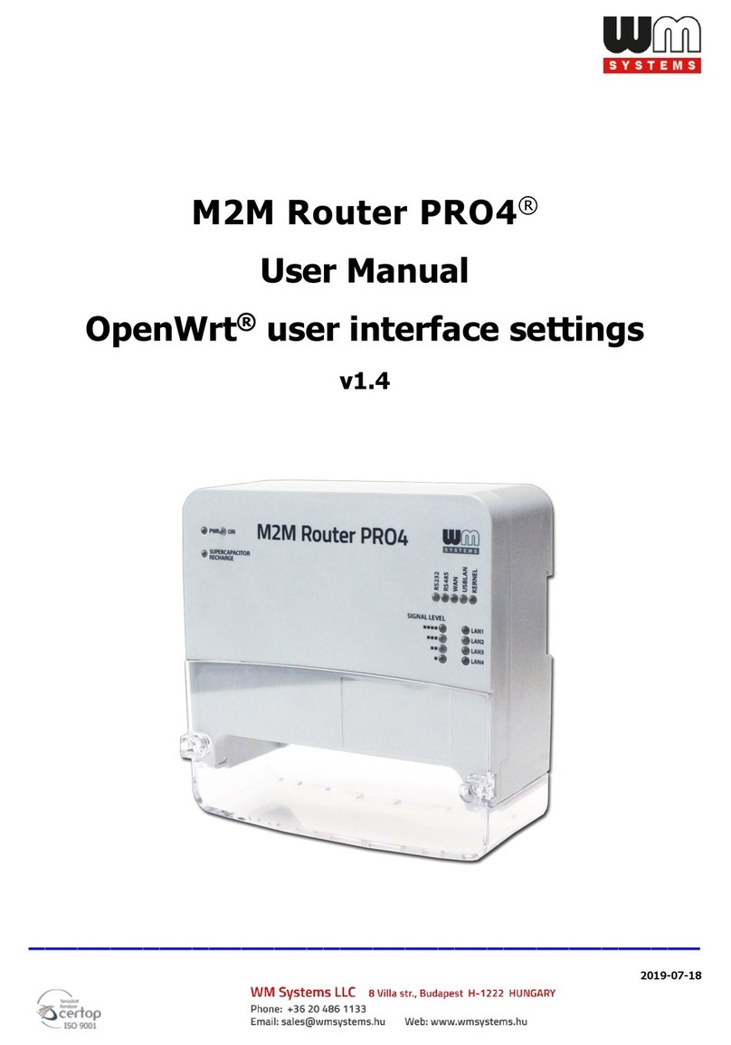 WM Systems M2M Router PRO4 user manual