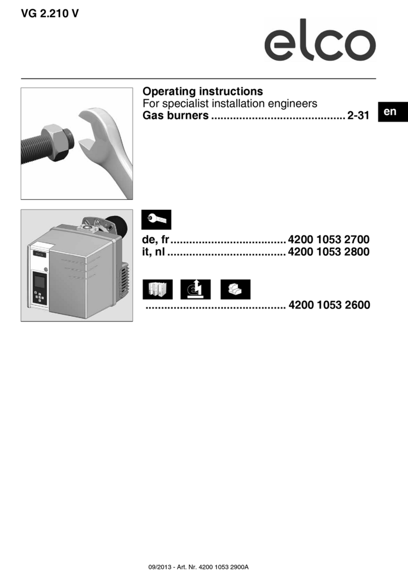 elco VG 2.210 V operating instructions
