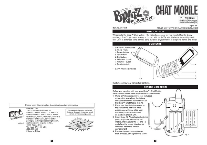 Bratz Chat Mobile Quick start manual