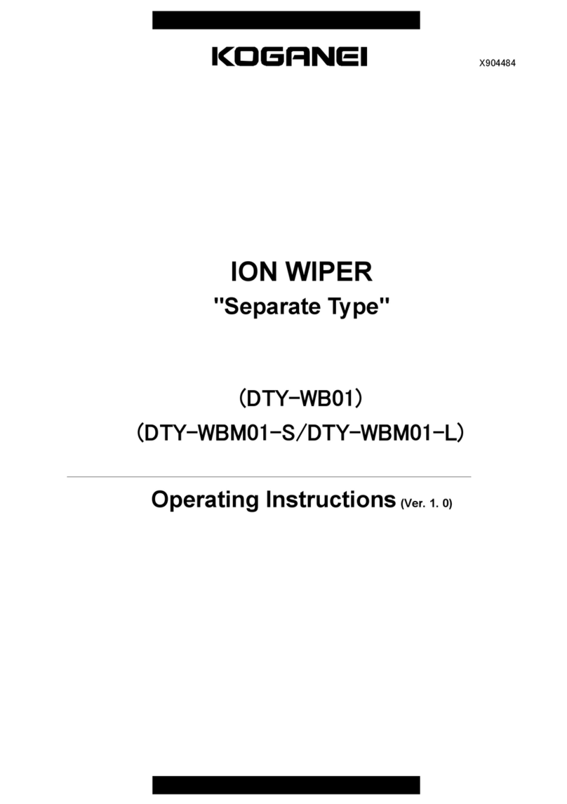 Koganei ION WIPER DTY-WBM01-S User manual