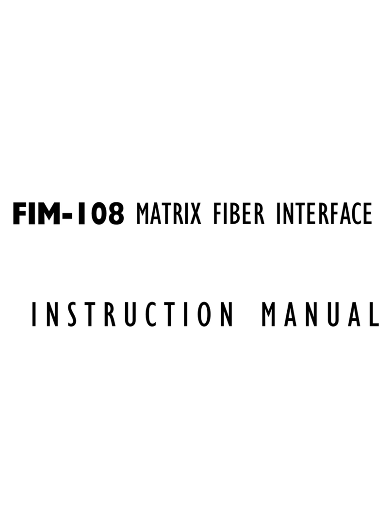Clear-Com FIM-108 instruction manual