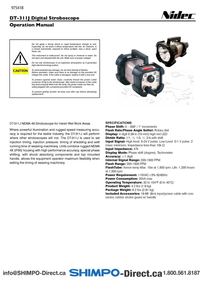 Nidec-Shimpo DT-311J Operation manual