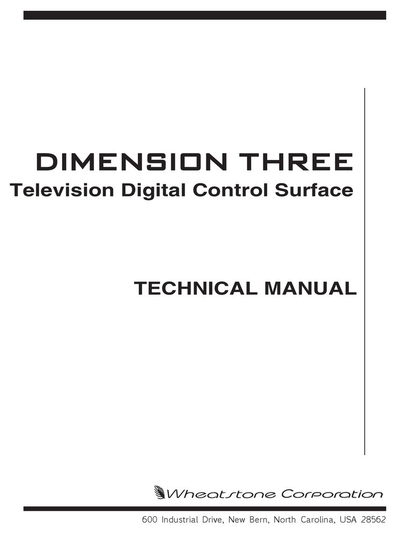 Wheatstone Corporation Dimension Three Technical manual