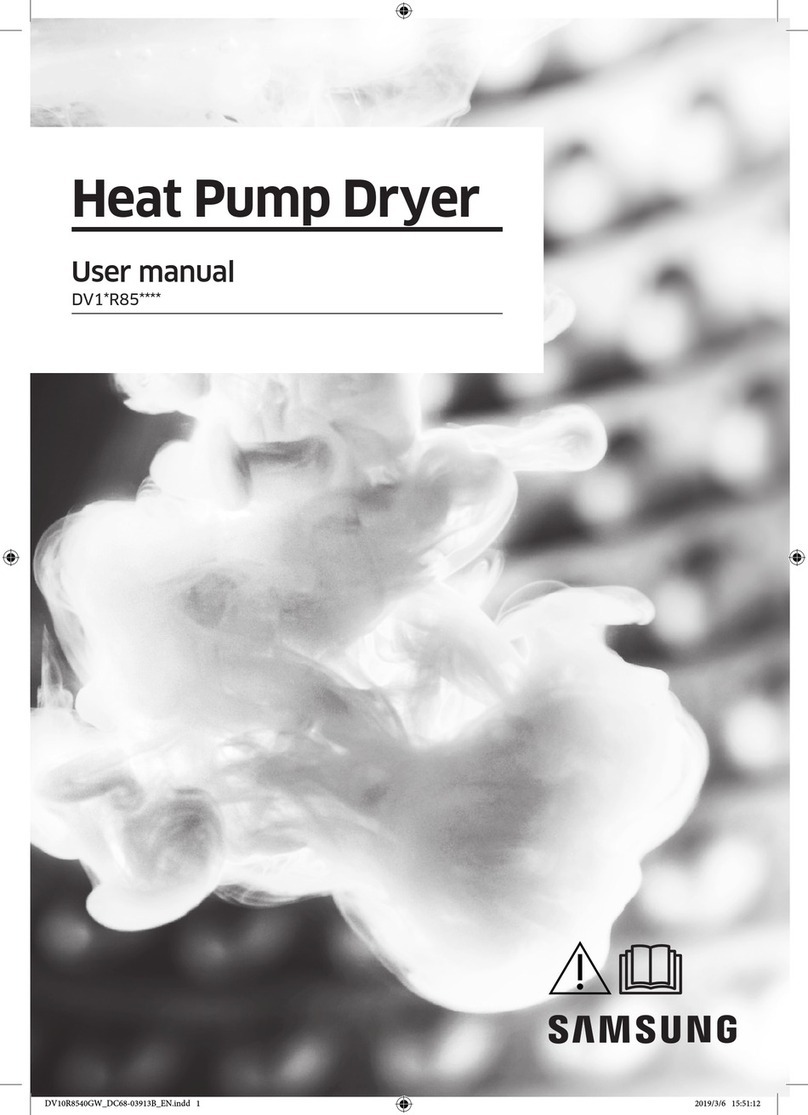 Samsung DV1xR85 Series User manual Samsung DV1xR85 Series User manual