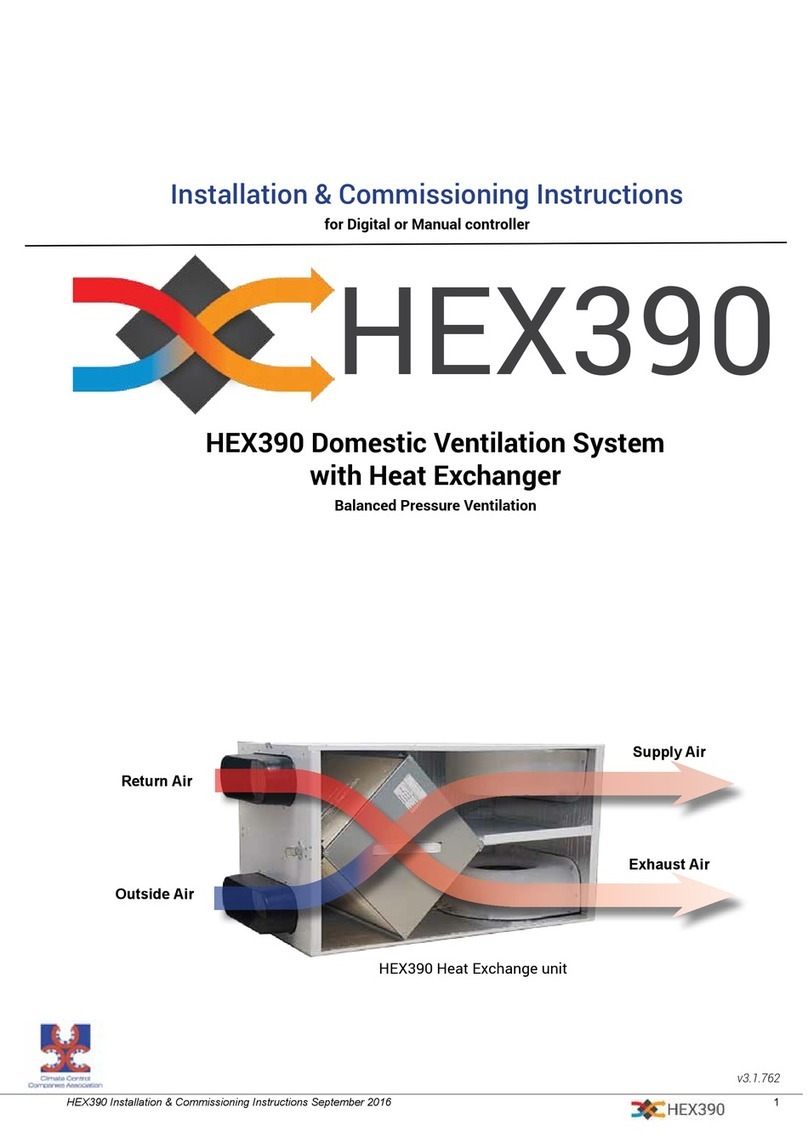 Smooth-Air HEX390 Series Installation & commissioning instructions Smooth-Air HEX390 Series Installation & commissioning instructions