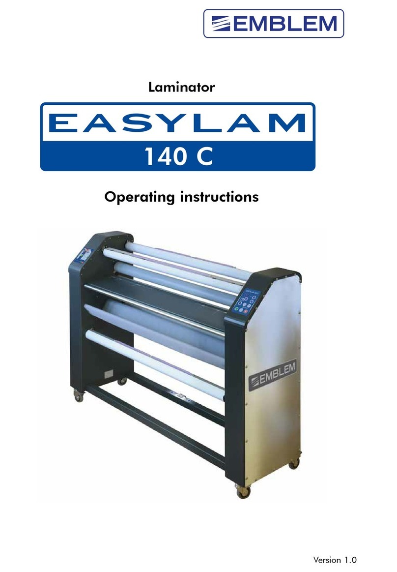 EMBLEM EASYLAM 140 C operating instructions