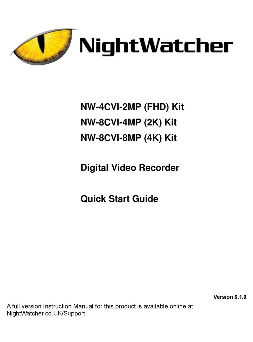 Night Watcher NW-8CVI-4MP User manual